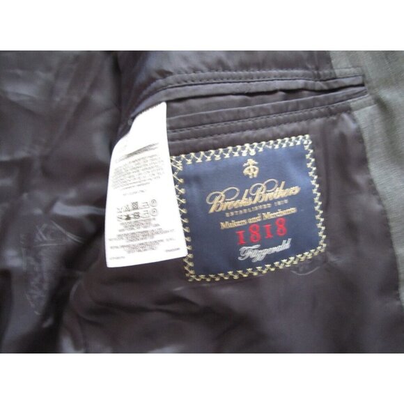Men's Brooks Brothers Saxxon 1818 Wool 2 Button Suit Jacket Sz 43L x 37W (MJ32) - Picture 3 of 14